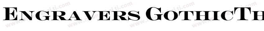 Engravers GothicThe字体转换